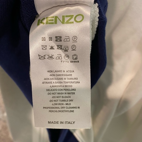 Kenzo Colorblocked Logo Embroidered Crew Sweatshirt - Picture 5 of 16